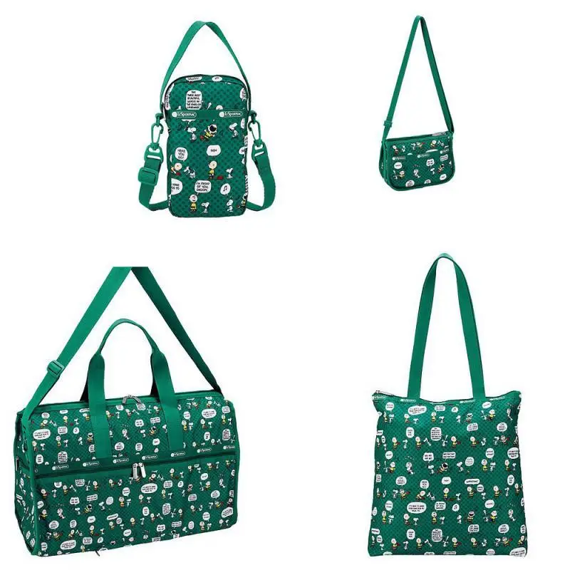 

Miniso Crossbody Bag Kawaii Snoopy Girls Shoulder Bag Handbag Cartoon Casual Large Capacity Shopping Bag Travel Storage Bag