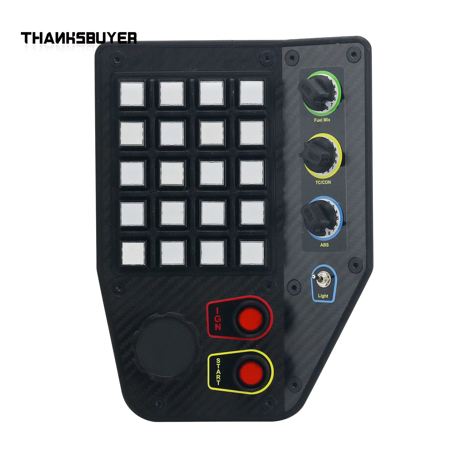 ZQSR PC USB Simulates Racing Car Central Control Box