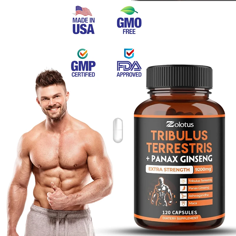 TribulusTerrestrisGinsengCapsulesMensSupplementContains