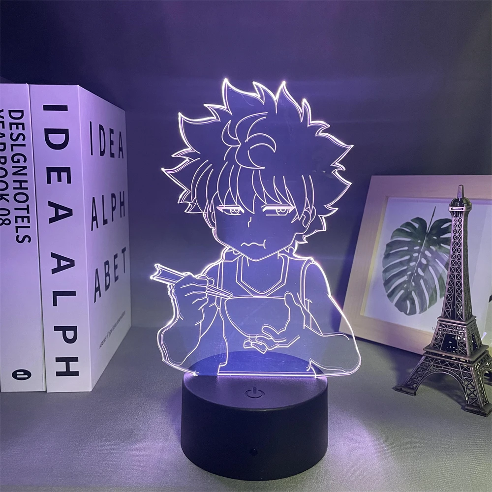 Светодиодный ночсветильник Hunter X Killua Hxh акриловый неоновый 3d светильник в стиле