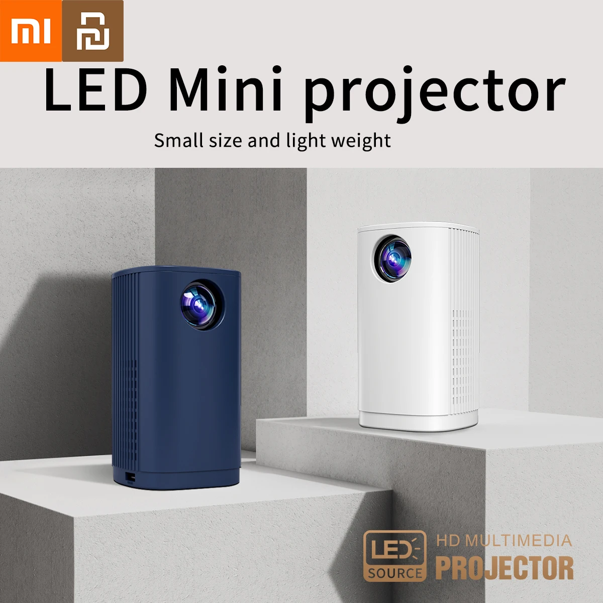 

Xiaomi NEW LED Mini Projectors Same Screen Small Pocket Proyector Home Cinema Movie Portable high definition Projector Gift