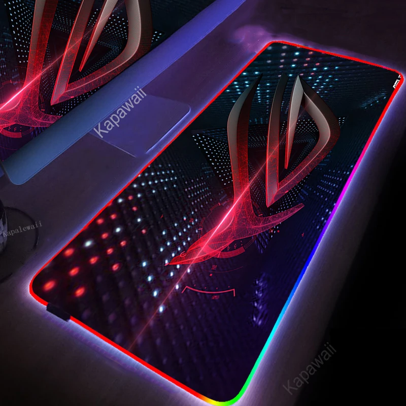 

Gaming ASUS Mouse Pad Gamer RGB Mousepad Large Art ROG LED Lighting Desk Mat Gaming Accessories Mousemat Natural Rubber Carpets