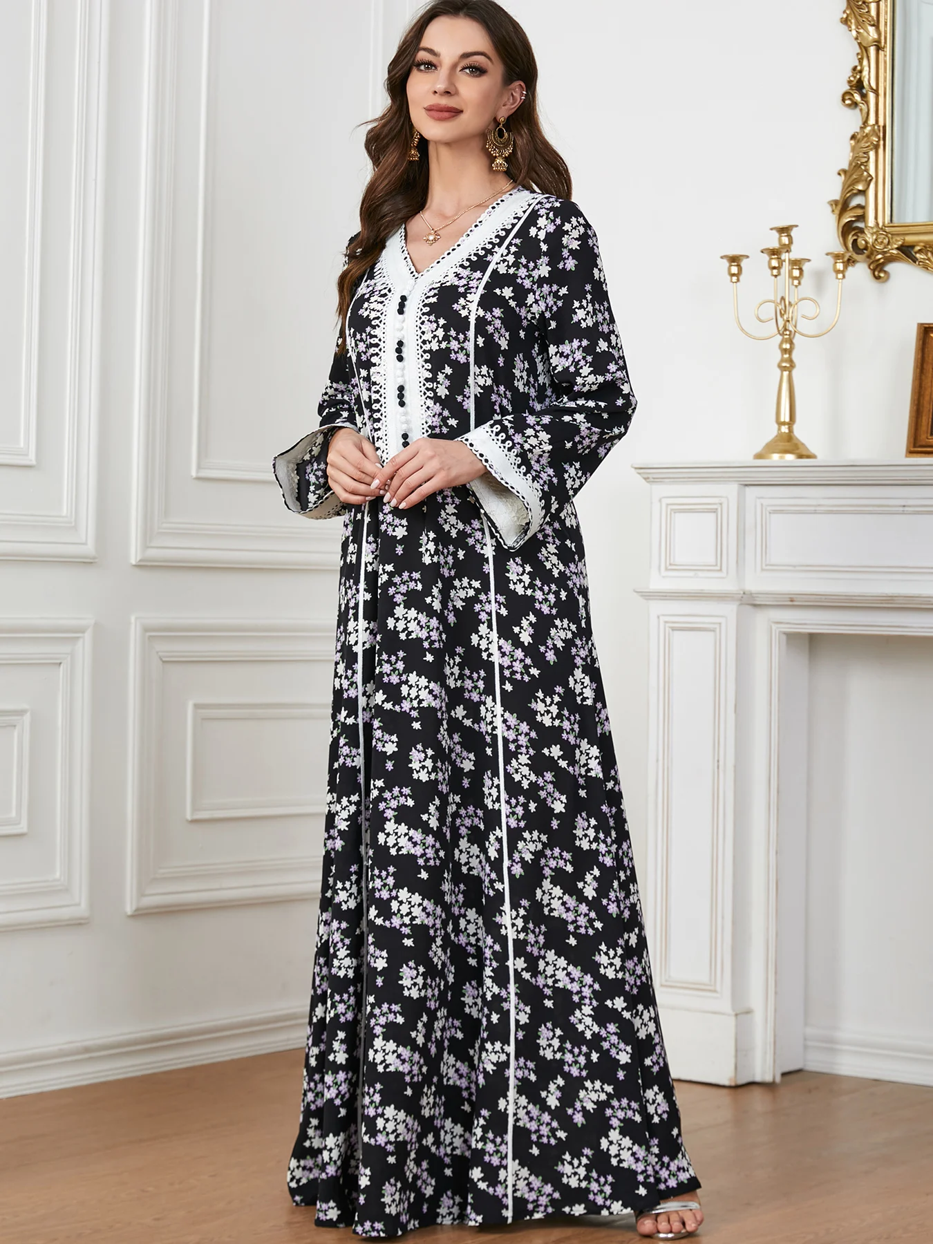 

Eid Muslim Dress for Women Jalabiya Abaya Ramadan Long Dresses Abayas Woman Turkey Kimono Robe Moroccan Caftan Vestidos 2023