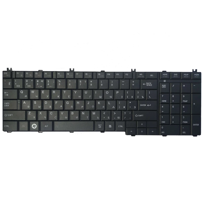 Teclado Preto Russo para Toshiba Satellite Teclado ru L655 L655d C650 C655 C655d C660 C660d C650d L650 C670 L650d L755 Novo - Imagem 3