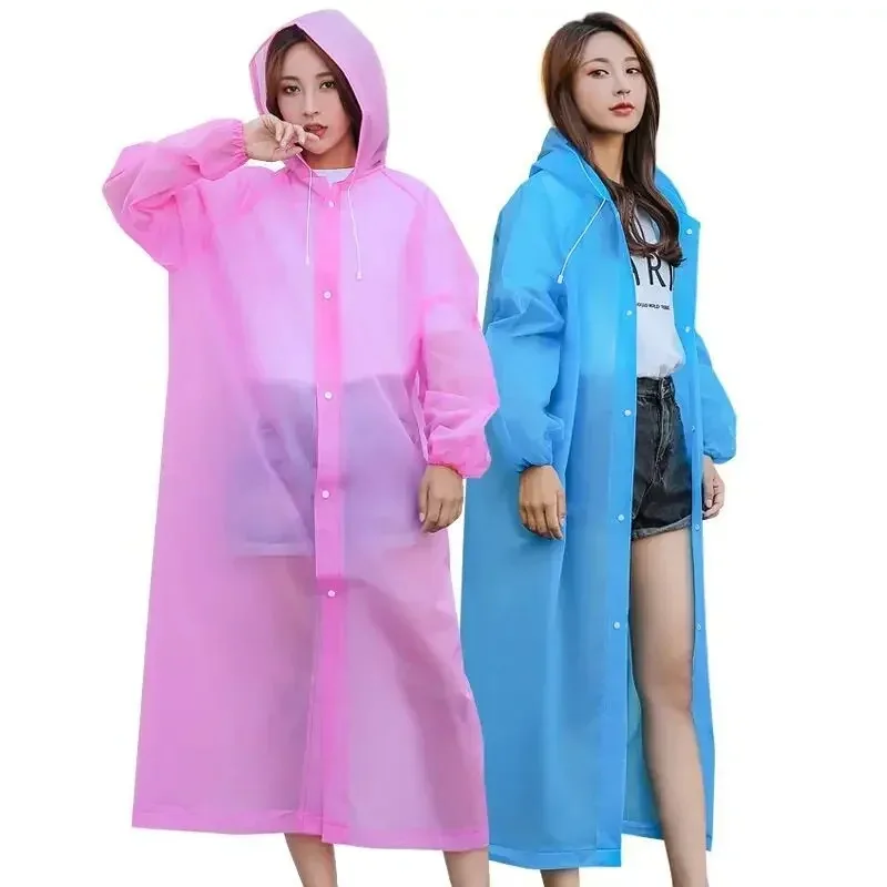 Raincoat Poncho Adult Non Disposable Thickened Outdoor Travel Climbing Waterproof Rain Gear Universal One Piece