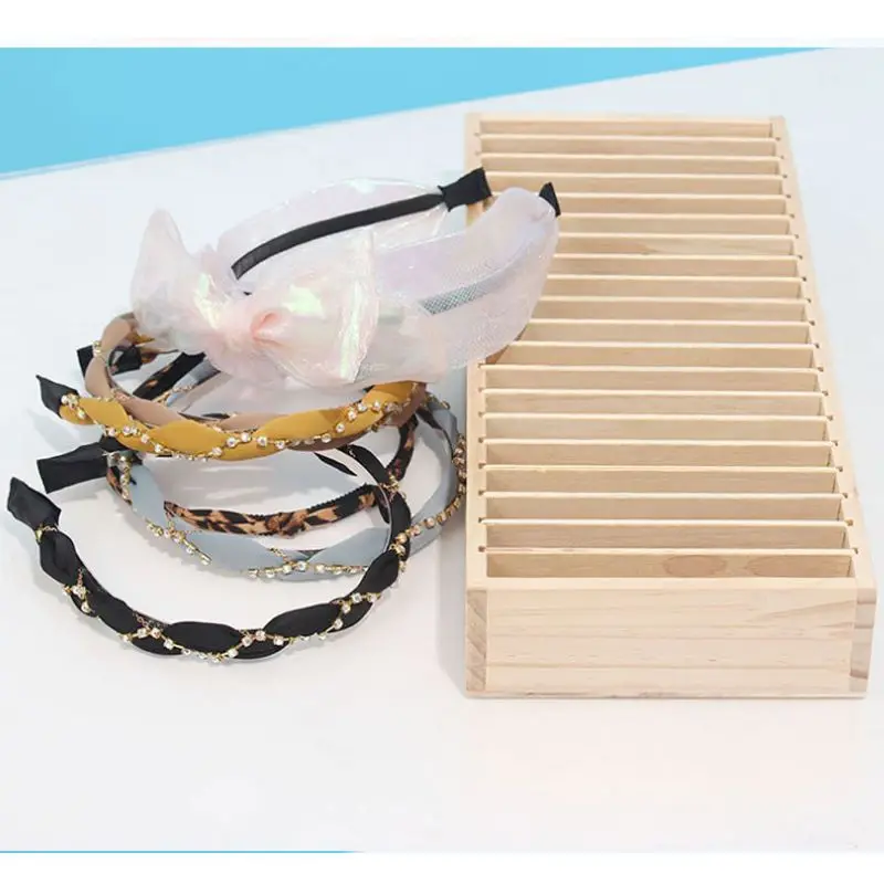 Hoofdband Opberghouder Organizer Haarband Display Box Acryl Hout Rek Band Hoepel Voor Vrouwen Meisjes