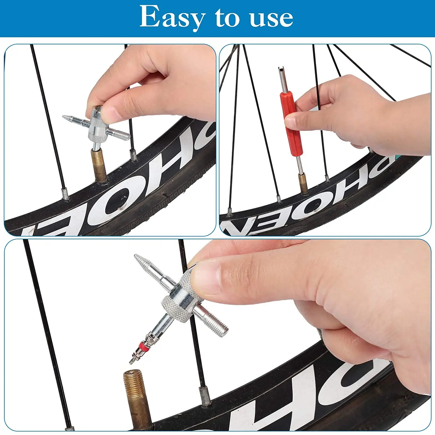 밸브 코어 리무버 도구, 타이어 수리 도구, 타이어 밸브 코어 및 밸브 캡, 오토바이, 자전거, 자동차 액세서리