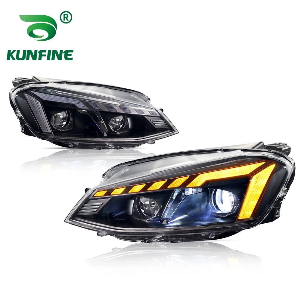 KUNFINE Car Styling Car Headlight Assembly For VW Jetta 2011 2012 2013 2014  LED Head Lamp Car Tuning Light Parts Plug And Play on sale