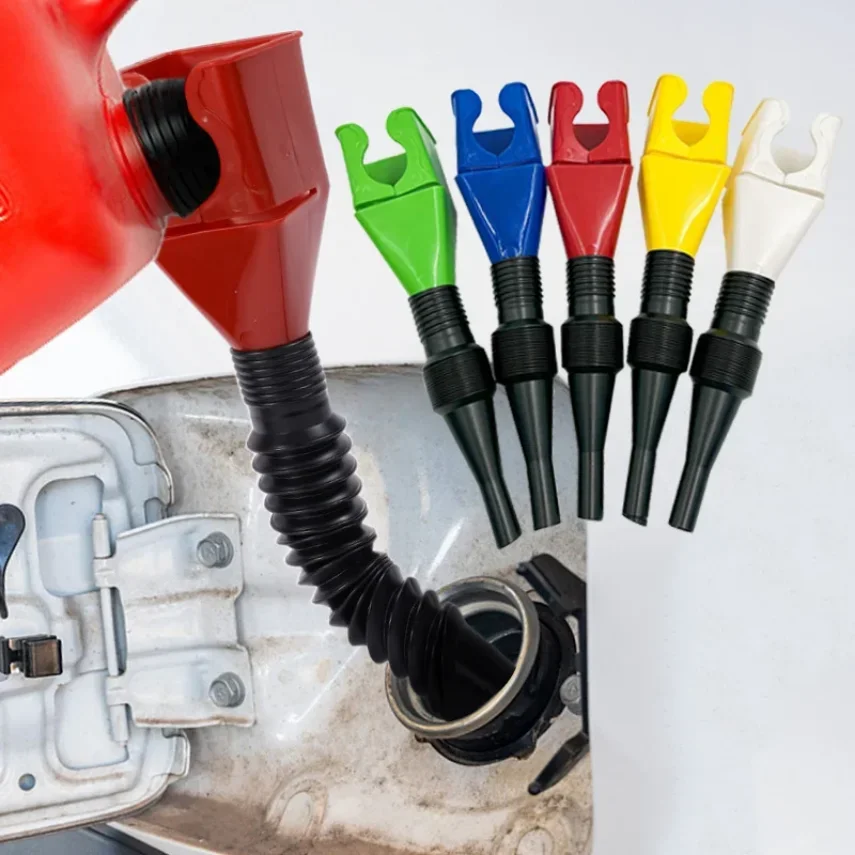 1/4Pcs Telescopic Car Refueling Funnel Universal Car Oil Filling Equipment Portable Foldable Engine Oil Gasoline Transfer Funnel