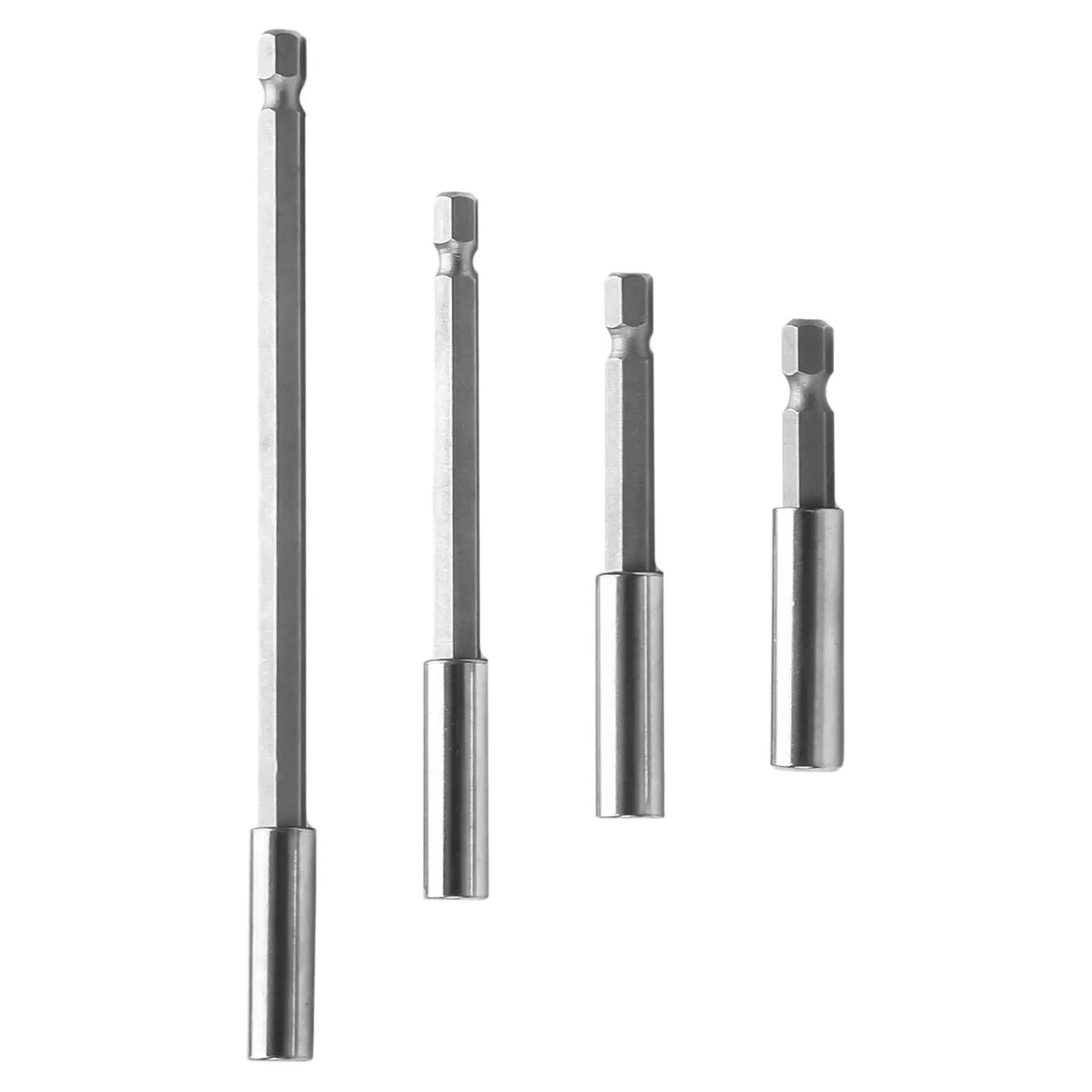 

Durable New Screw Bits Replacement Screwdriver Shank Tip Holder 1/4Inch 4pcs Connecting Connector Electric Drill