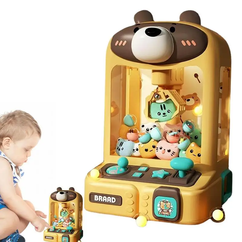 

Mini Claw Machine Tiny Music Arcade Claw Machine Cute Arcade Claw Machine With 10 Plush Toys Vending Machines Toys For Boys And