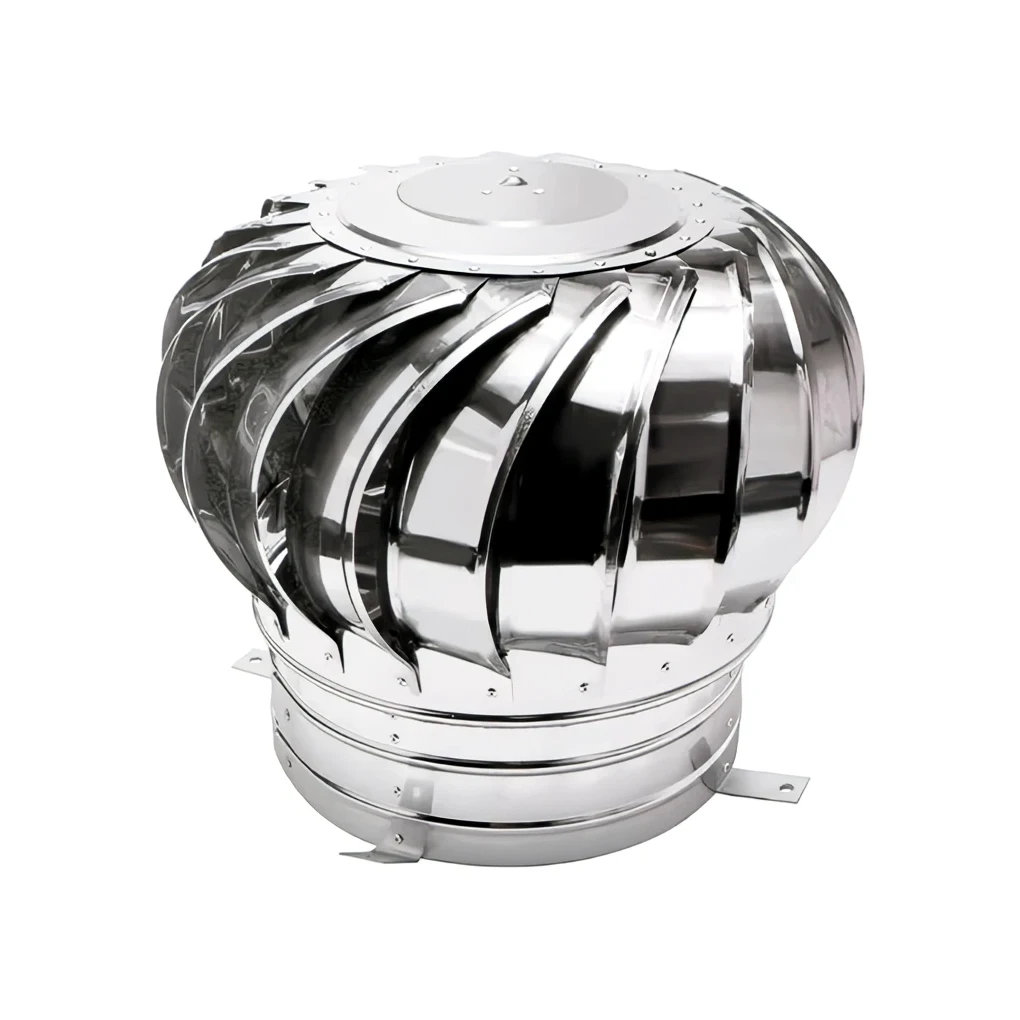 304 Stainless Steel Roof Ventilator Wind Turbines Air Vent Attic Ventilator 110mm 150mm 200mm Pipefit Roof Ventilating Fan