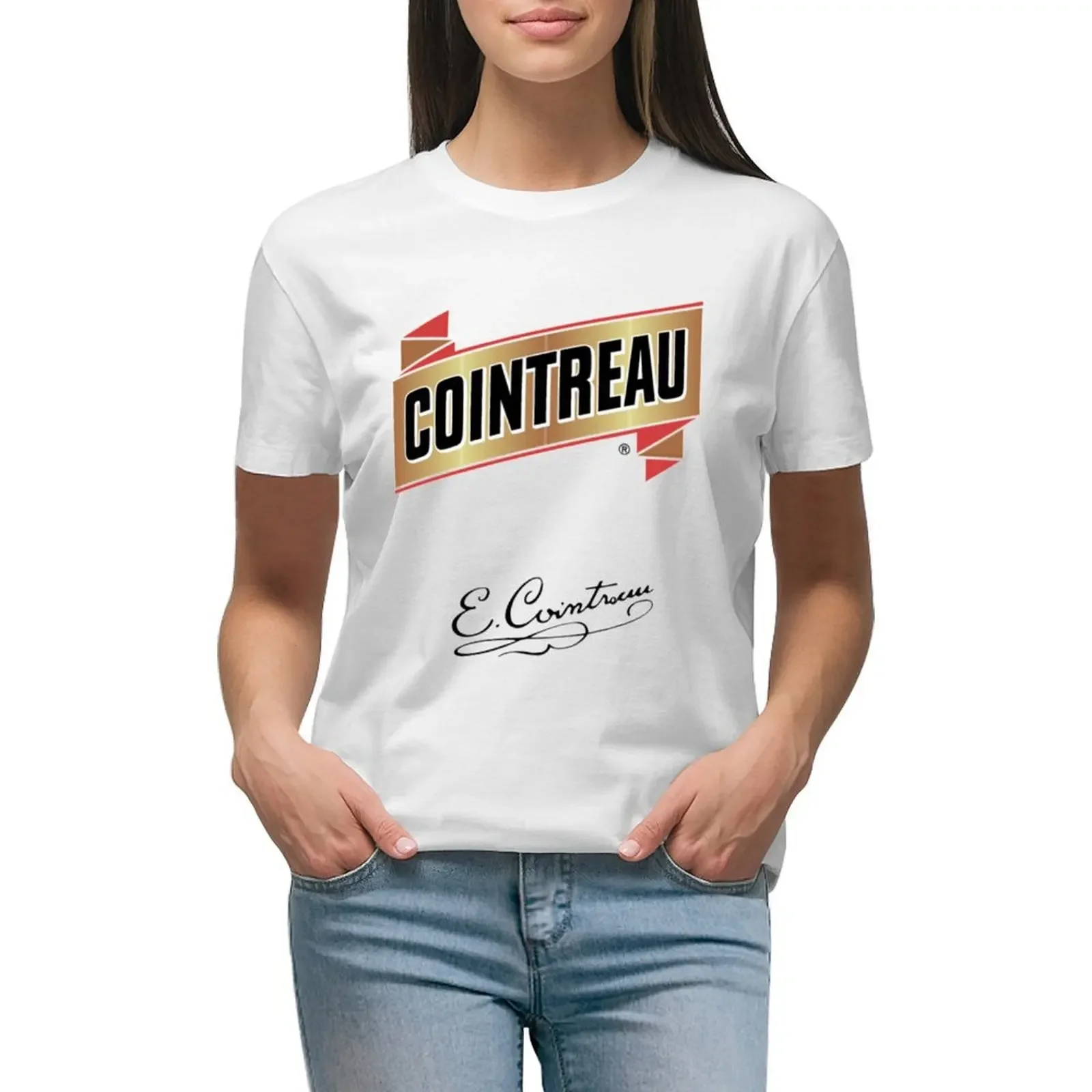 

Cointreau franch T-shirt tees vintage clothes summer tops t shirt dress Women
