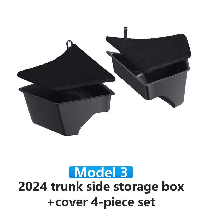 Car Trunk Side Storage Box For The US Tesla Model Y 2018-23 Hollow