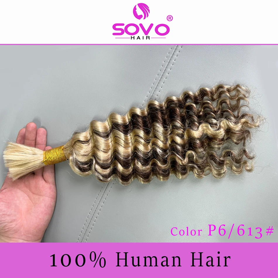 Deep Wave Human Hair Bulk For Braiding No Weft Unprocessed 100 Natural Hair Extensions Crochet Braids Brazilian Loose Deep Curly