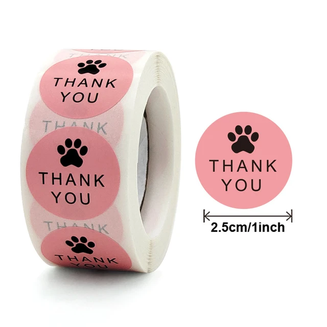 Pink Paw Print Wrapping Paper Sheets