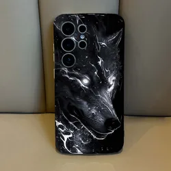 Artistic Handsome Wolf Wave Oil Phone Case Cover - Samsung S26 ULTRA (005FNA5604NYB)