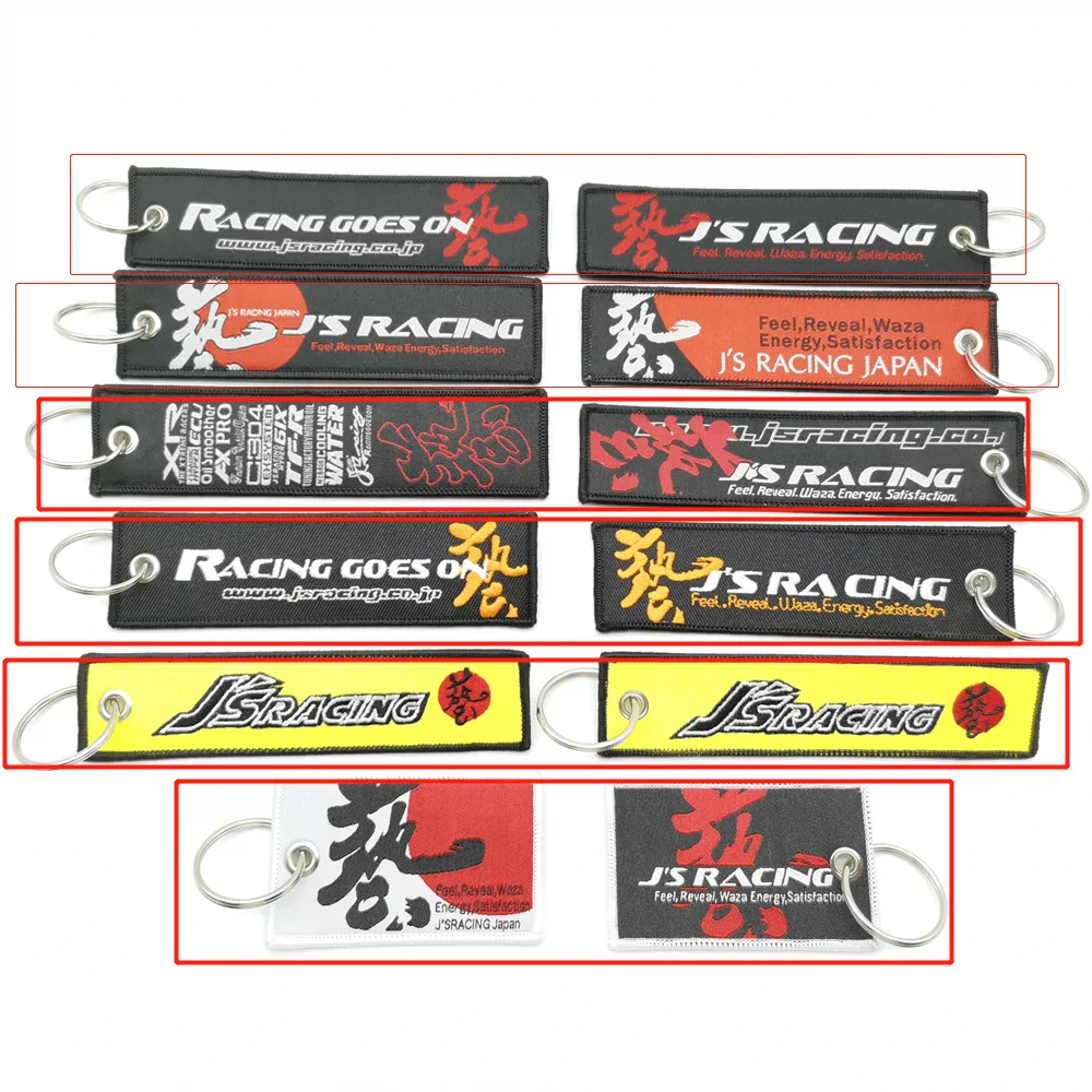 

JDM keyring Keychain For JSRACING HONDA Accord Fit GK3 Civic TypeR Odyssey Integra Key Chain Car Gadgets Lanyard Auto Aaccessory