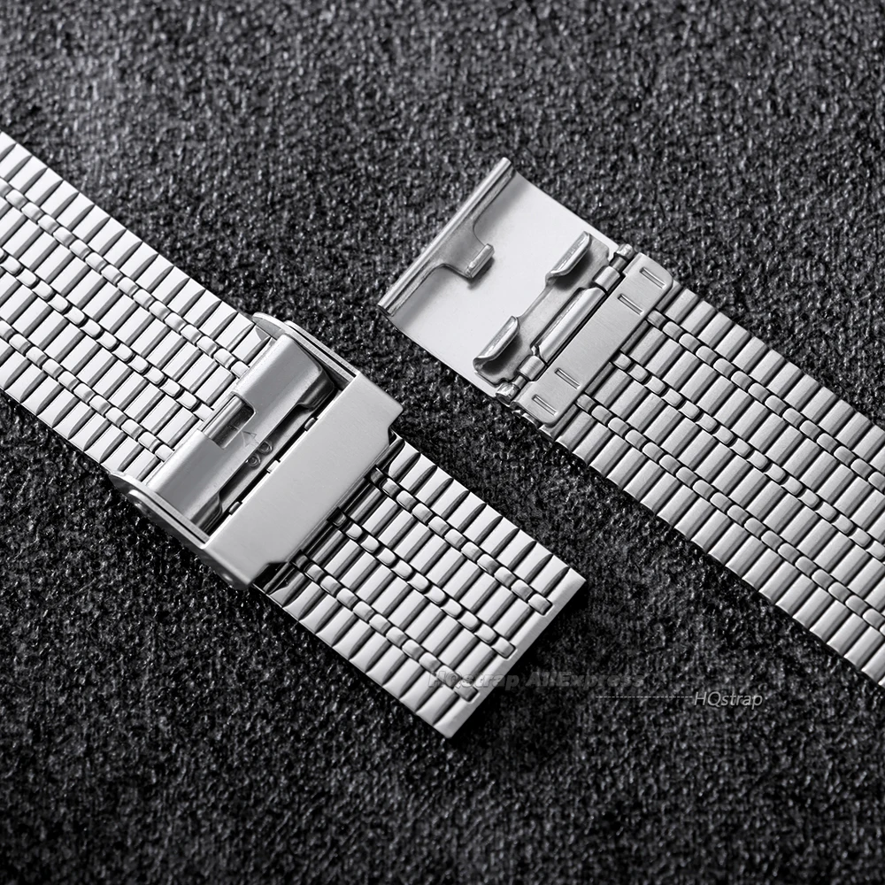 Elegant Stainless Steel Smartwatch Strap - No Gap Design Replacement Wristband