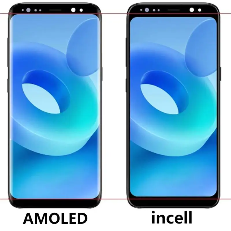  ִ AMOLED SM-G950F LCD, Ｚ S8 G950N LCD ÷, ġ ũ Ÿ  ü  ǰ, 5.8 ġ