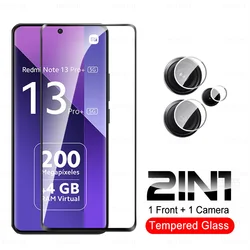 6 - in - 1 Curved Tempered Glass Screen Protector with Lens Protection for RedmiNote14 Pro Plus (1Glass 1Lens)