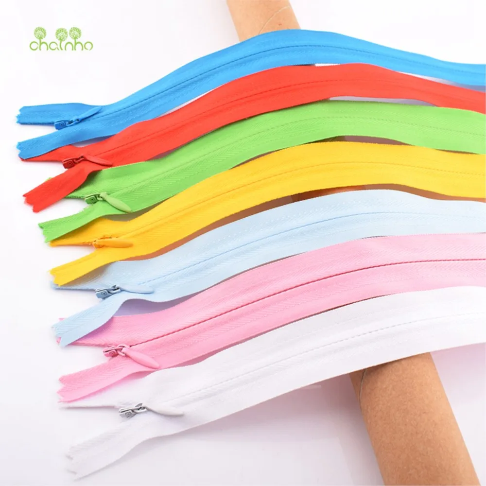 Chainho,3# Nylon Coil Invisible Zipper,For Pillow,Dress,Bags,Trousers Side,Skirt,DIY Handmade Accessories,Length 23cm,14 Pieces