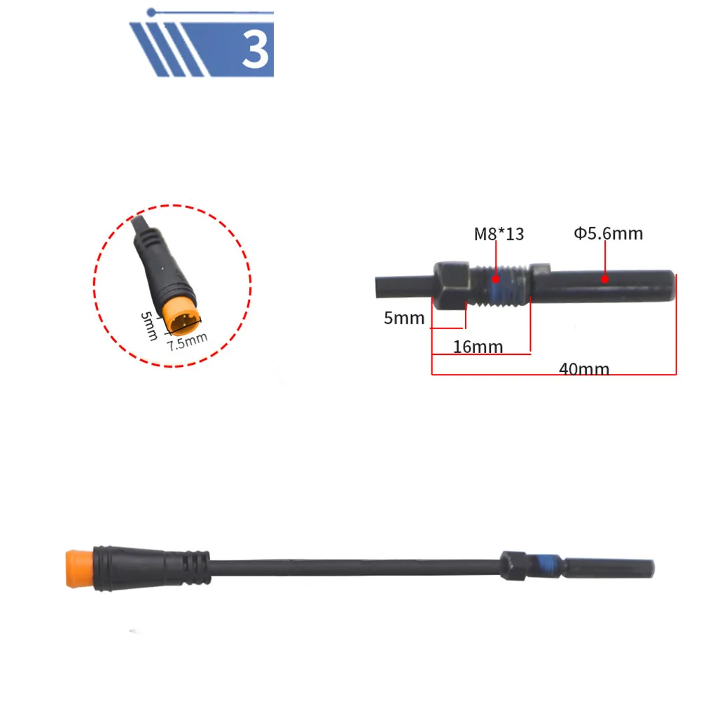 Elektrische Fahrrad Magnetische Brems Sensor Für Ebike Cut Off Power Brems System 2 3 Pin Stecker Power Sensor Linie Elektrische Fahrrad teile – Detail 2