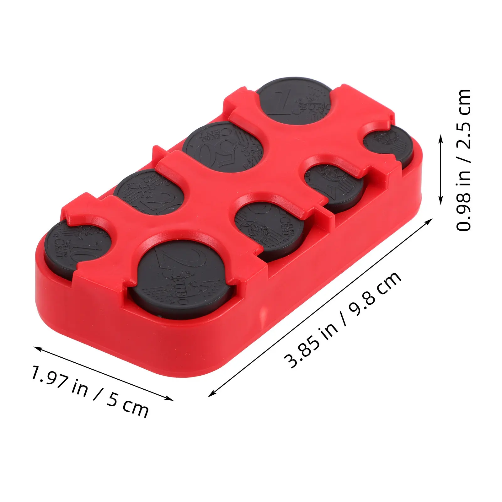 코인 보관 상자 견고한 방수 구조 분할된 칸막이가 있는 대용량 코인 파우치 자동차, 가정 또는 기타 장소에 이상적