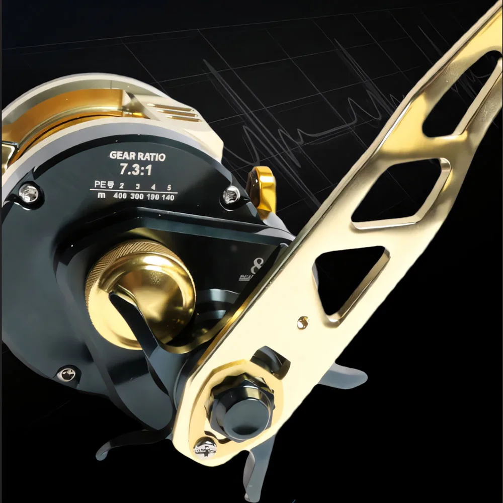 란미 파일럿 DV300 슬로우 지깅 트롤링 릴 낚시릴 8+1BB 최대 드랙력 15KG 지깅 보트릴 풀 메탈 해수용