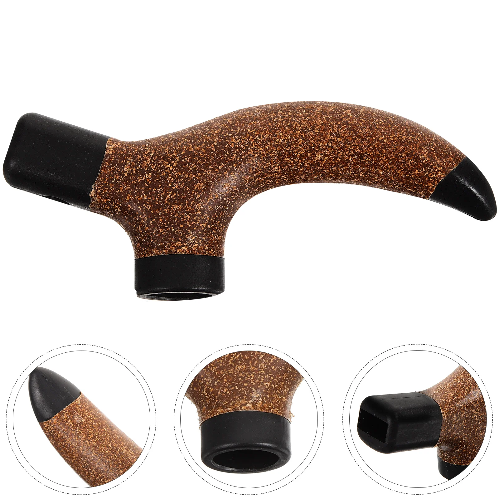 Wood Trekking Pole Handle Outdoor Hiking Pole Grip Replaceable Handle Walking Stick