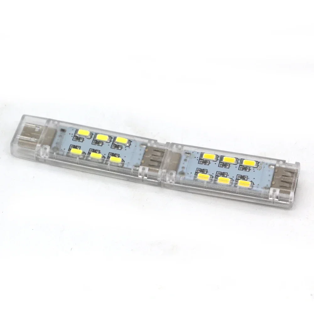 Mini Portable 5V USB LED Night Light Double-sided 12LEDs for Power Bank PC Laptop Notebook Reading led light night light book light mini night light mini led light
