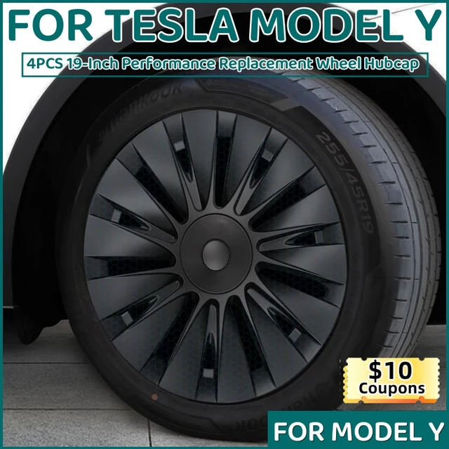 4pcs 19 inch Radkappen für Tesla Modell y Rad kappe Leistung Auto Ersatz  Naben kappe Voll felgen abdeckung Zubehör 2014-2018 - AliExpress