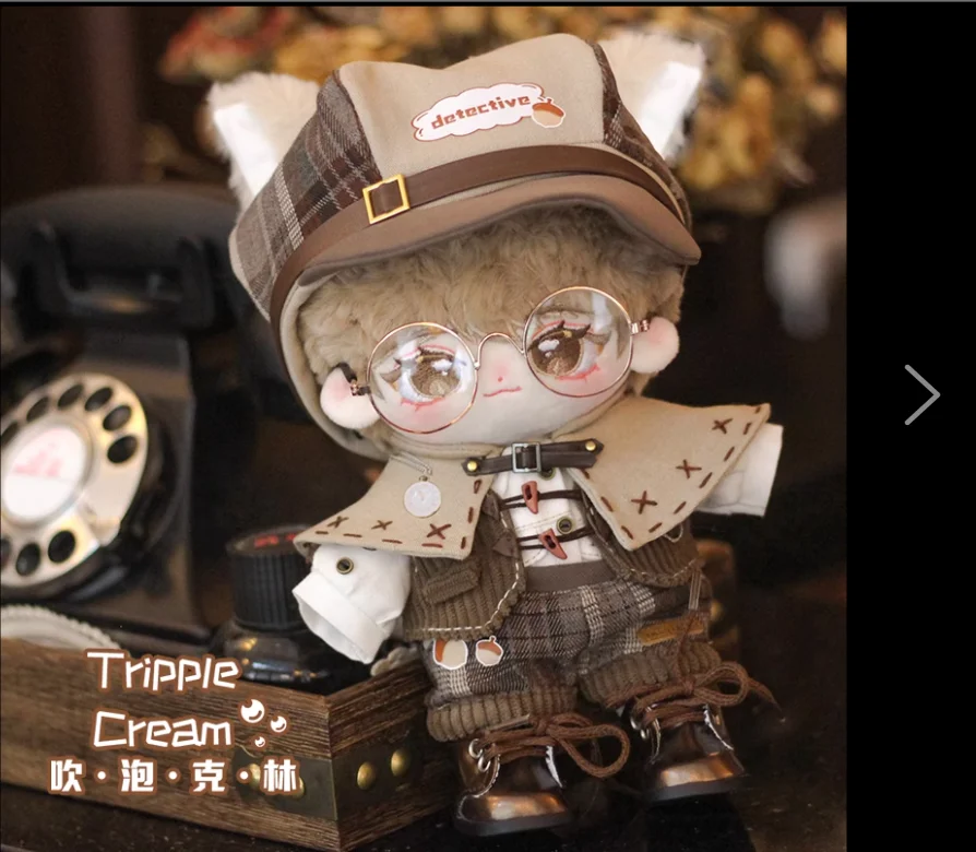 

20cm Doll Detective Gentleman Clothes Clothing Outfits Cosplay Dress Up Cosplay Accessories Anime Figure Toy