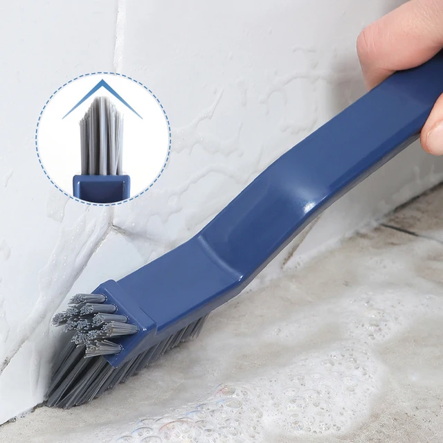 Spazzola multiuso per la pulizia degli spazi del pavimento delle piastrelle del bagno, scanalatura della finestra, spazzola per la pulizia delle mani, strumento da cucina per l'angolo della parete della casa 1
