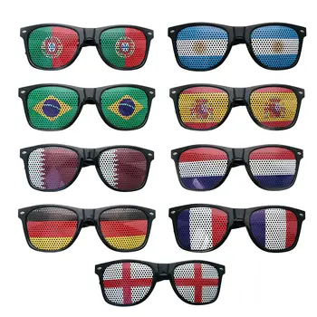 2022 Qatar Soccer Game Team Country Flag Sunglasses National Flag Glasses Soccer Game Fans Gift Sunglasses