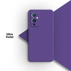 Premium Liquid Silicone Phone Case - Soft Flocking Interior & Durable Protective Back Cover - Oneplus 9 (Ultra Violet)