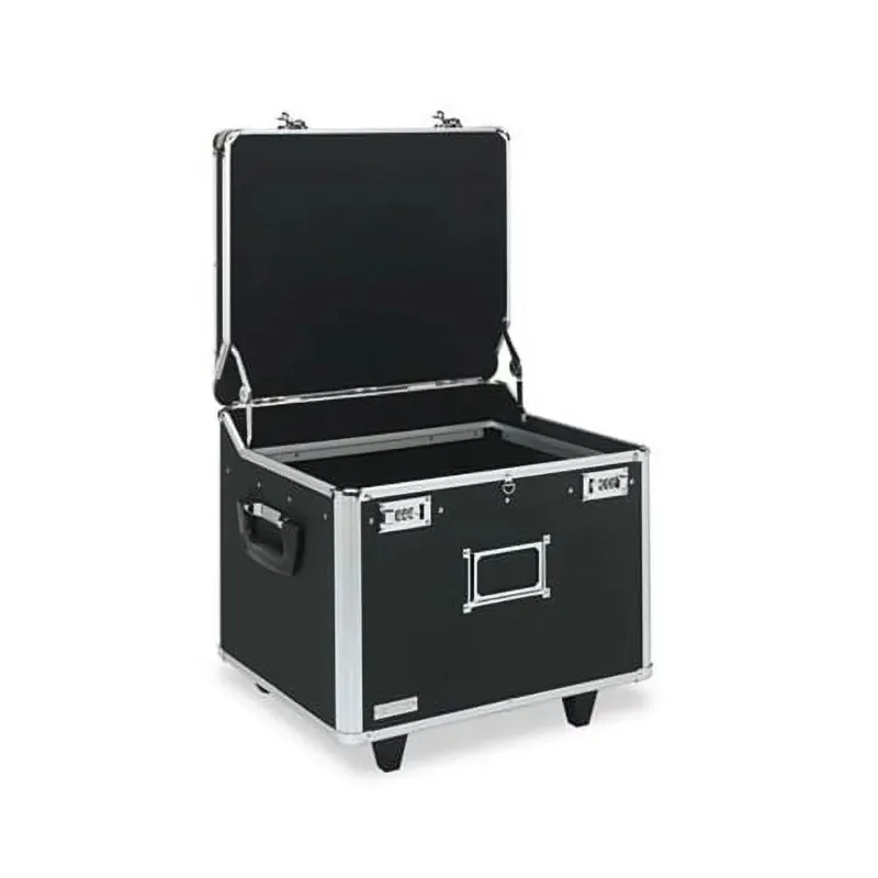 

VZ01270 Locking Mobile File Chest, Letter/Legal Black