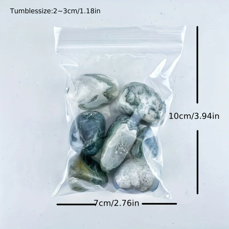 50g Moss Agate Tumble Minerals Specimen Stone Aquarium Home Decor decorative stones,tumbled stones,tumbled agates