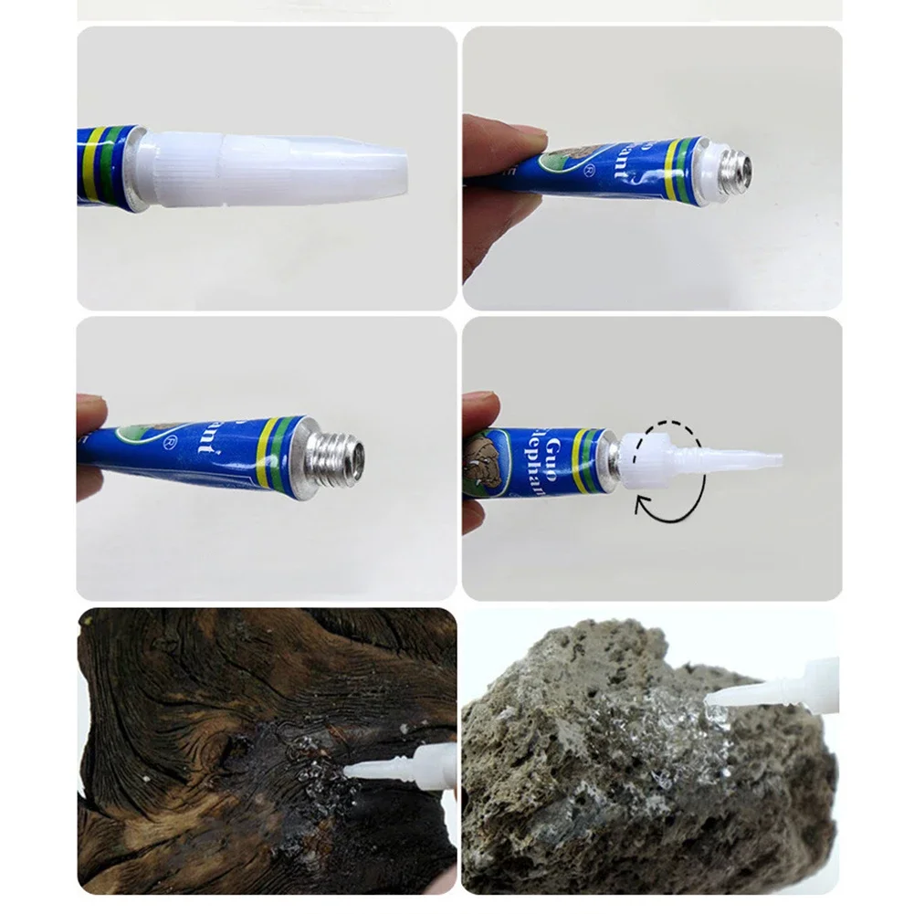 5-30Pcs Water Grass Plant Stick Glue Fish Tank Coral Reef Ornaments Frags Aquarium Fixing Mucilage Glue Fish Tank Decor