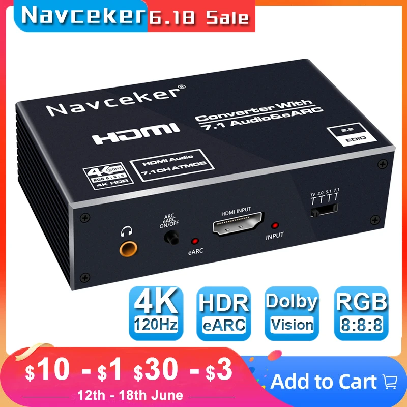 2023 best earc hdmi 2 0 audio extractor 4k 120hz rgb8 8 8 hdr hdmi