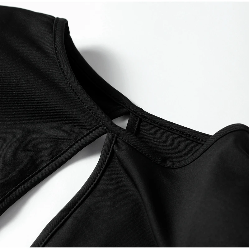 Sexy aushöhlen Damenkleider, elegant, ausgeschnitten, langärmelig, rückenfrei, schlankes weibliches Maxikleid, 2025, neue Abendparty, Damenrobe – Detail 7