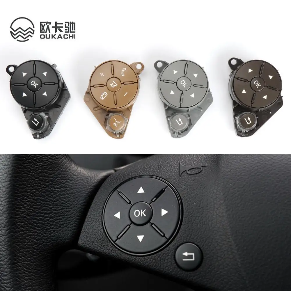 

For Mercedes W204 W212 Steering Wheel Button Switch Trim Cover For Benz E C GLK Class Car Steering Wheel Switch Control Button