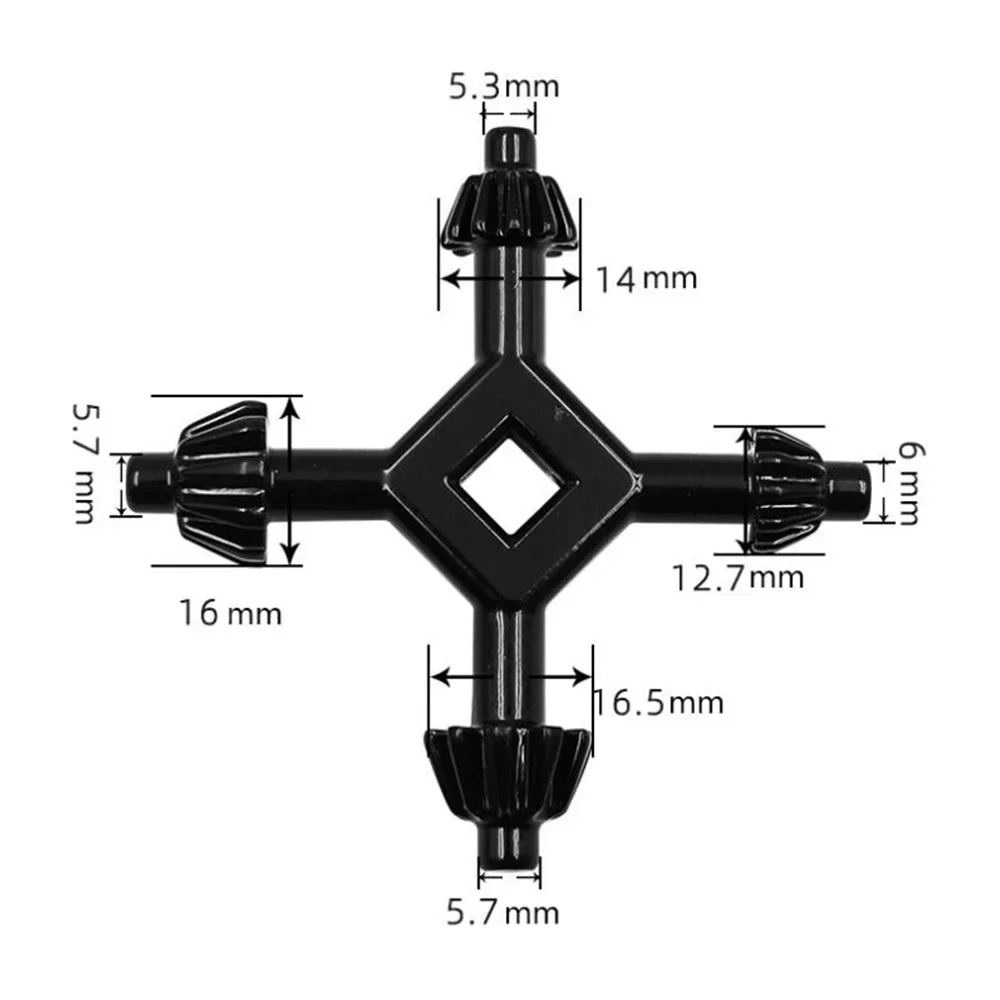 Chuck Key Adapter Universal with 4 Tools in 1 Compact Spanner Socket Ratchet & Wrench Set for Auto/Mechanic Work