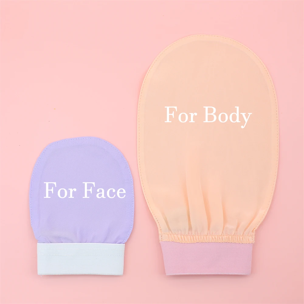 100% Silk Exfoliating Glove Turkish Silk DEEP EXFOLIATING Face Scrubber Dead Skin Removal Face Exfoliator SMOOTHS SKIN 2