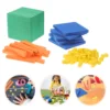 126pcs/Set Math Counting Cube Connector Building Toy Foam Blocks Learning Children Stack Toys Educational Learning Counting Toy 6