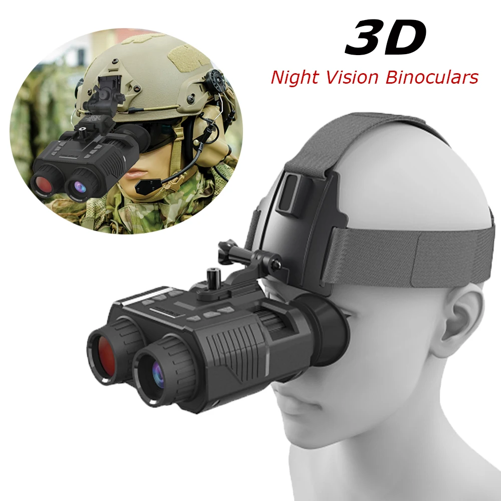 3d Night Vision Binoculars Head Mounted Hd Digital Ir Night Vision