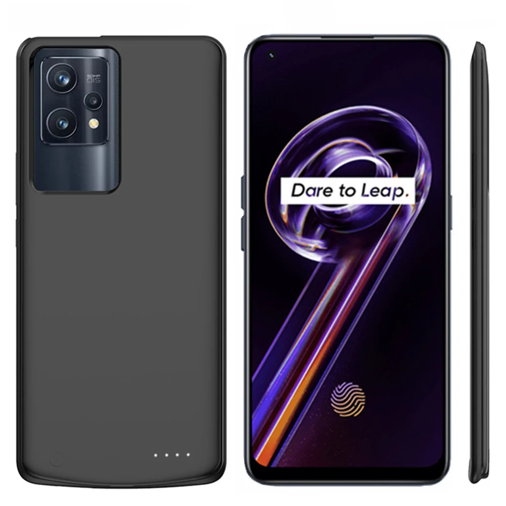 Powerbank Charging Cover For OPPO Realme 9 Pro External Battery Cases 6800mAh Portable Charger Power Bank Cover For Realme 9+