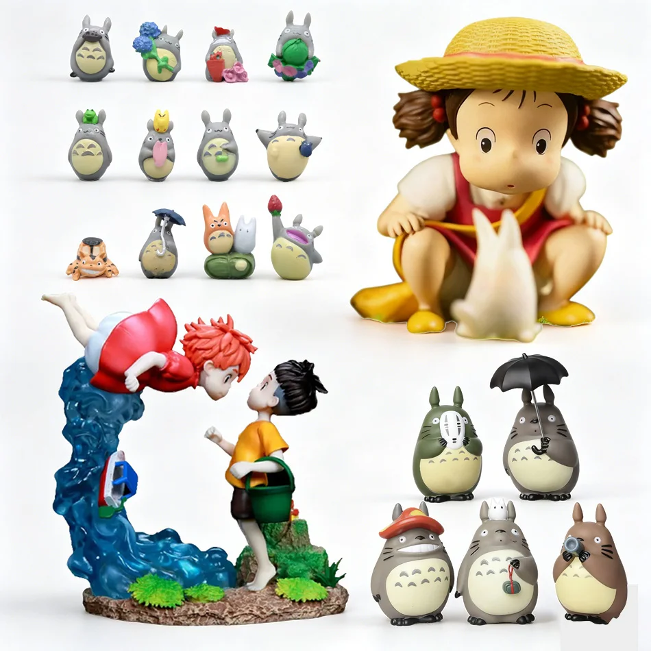 Anime Series Mini Figure Statues - Cute PVC Toy Ornaments and Collectible Gifts