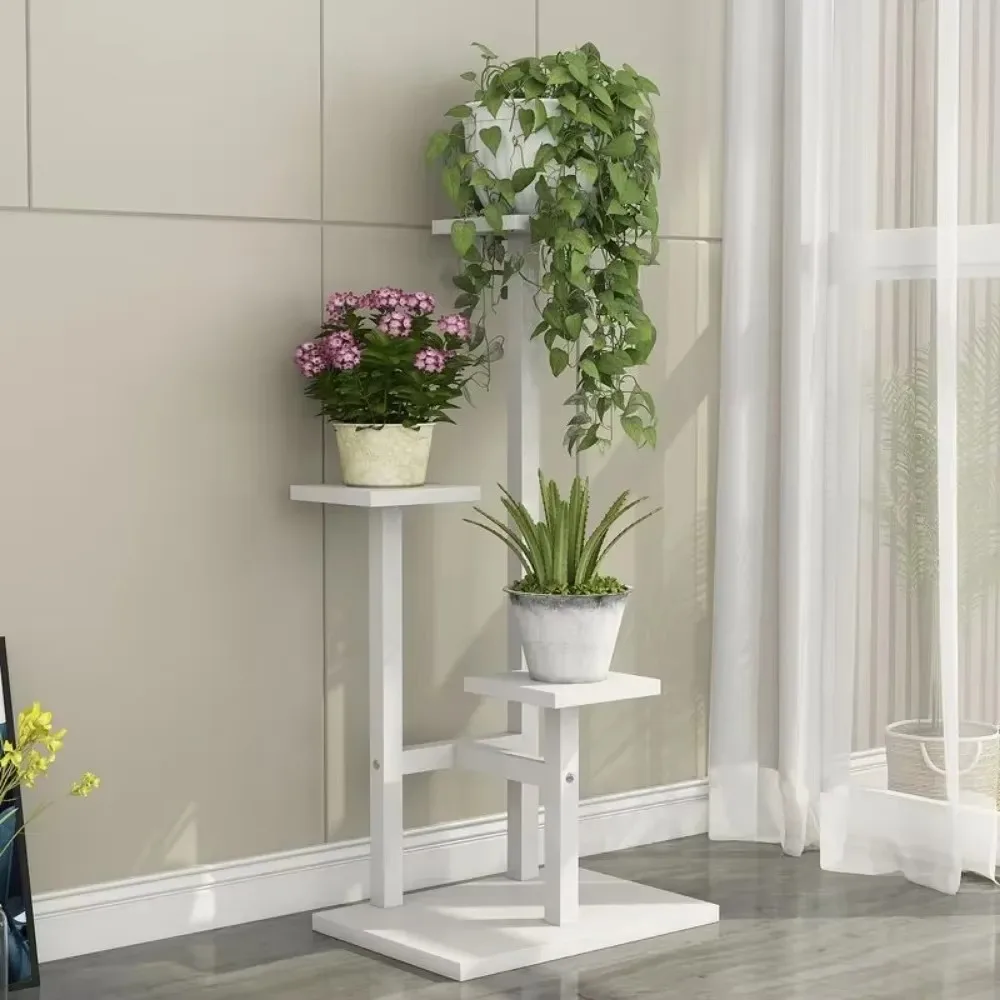 Storage Rack Plant Stand Wooden Flower Shelf for Household Multi-layer Plants Shelves Environment protection Flower Pot Holder Balcony Rack
