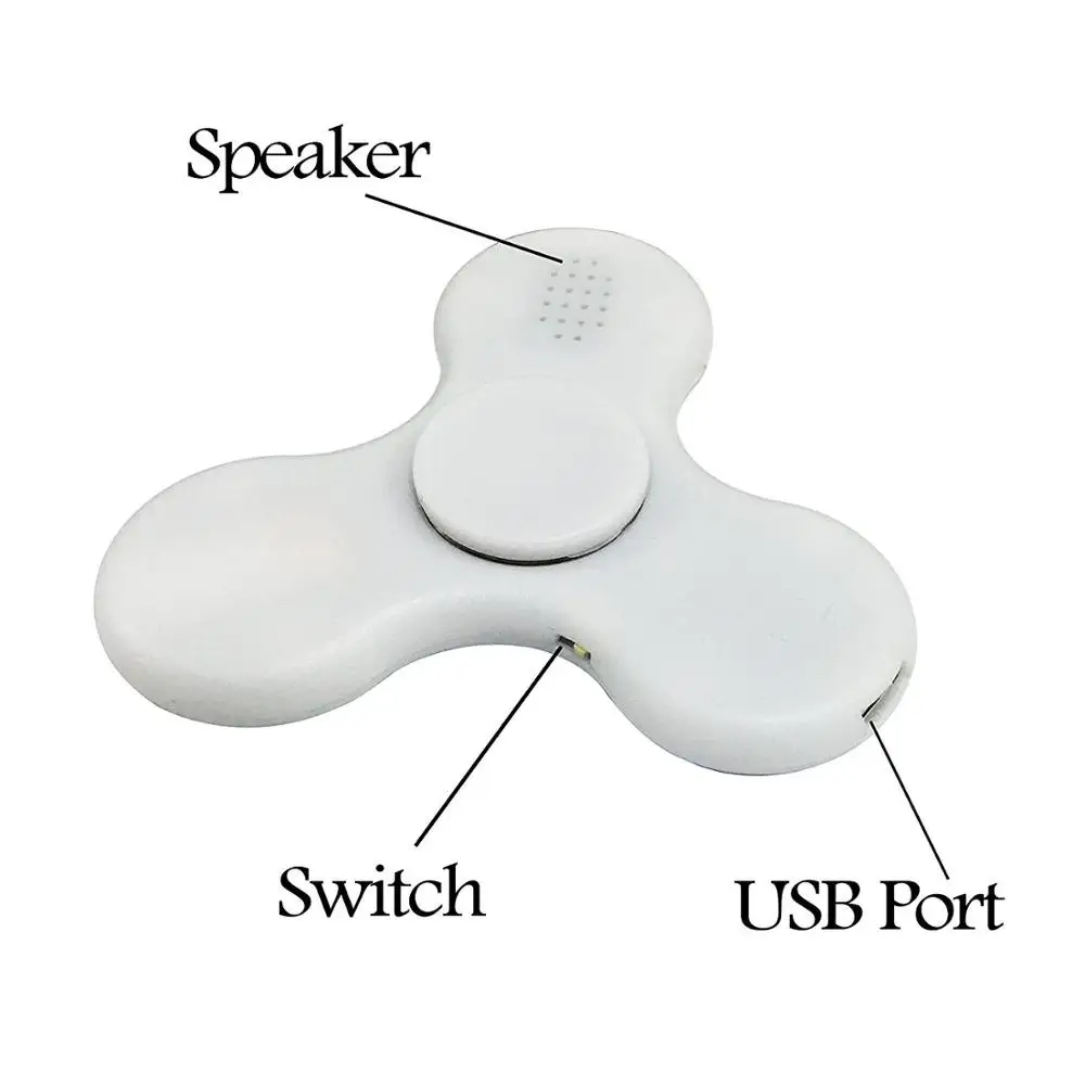 Hand Spinner lumineux avec haut parleur Bluetooth - Livraison offerte